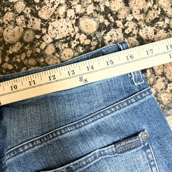 7 For All Mankind Jeans Mens Medium Wash Carsen Straight Leg Denim Size 33x33 - Picture 3 of 6